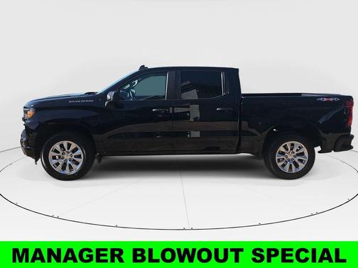 Black 2025 Chevrolet Silverado 1500 Custom