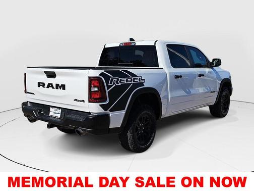 Bright White Clearcoat 2025 RAM 1500 Rebel