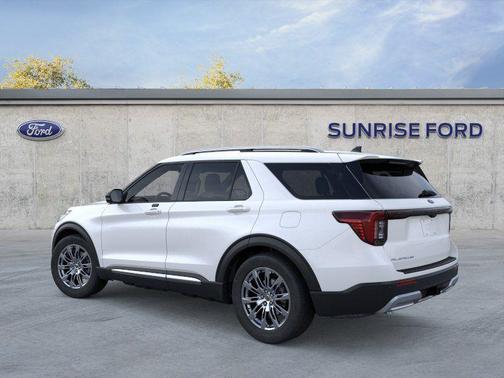 White Metallic 2026 Ford Explorer Platinum