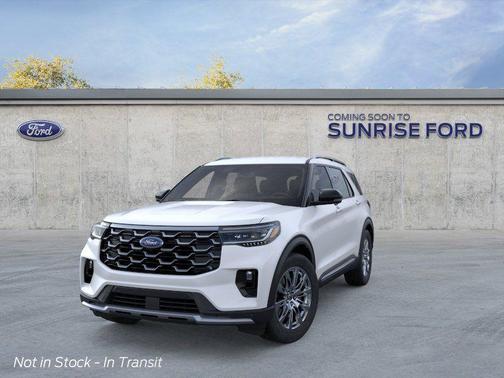 White 2026 Ford Explorer Platinum
