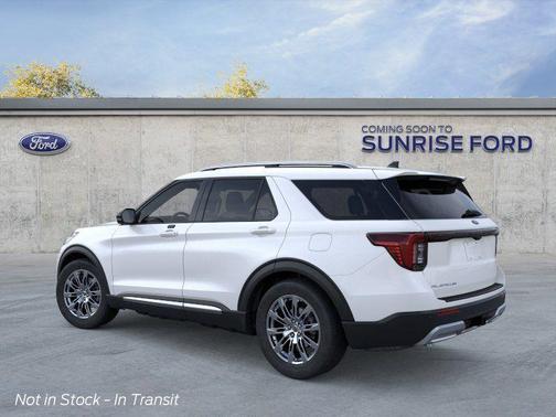 White 2026 Ford Explorer Platinum