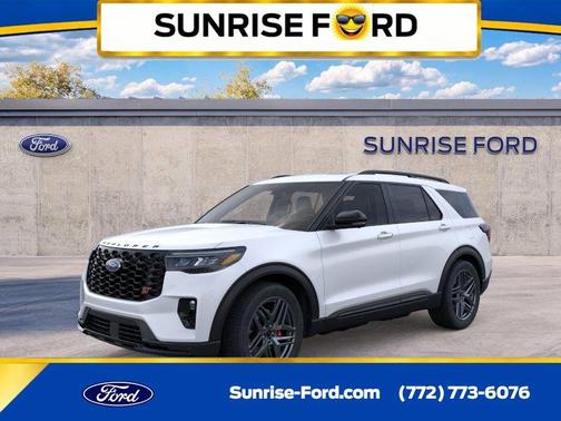 White Metallic 2026 Ford Explorer ST