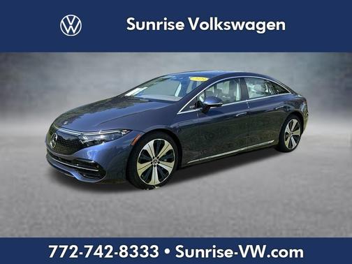 Blue 2023 Mercedes-Benz EQS 450+ Base