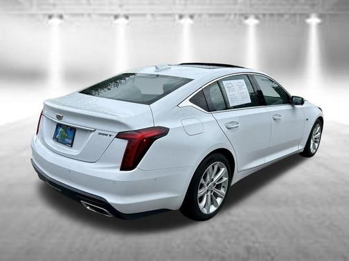 Summit White 2025 Cadillac CT5 Premium Luxury RWD