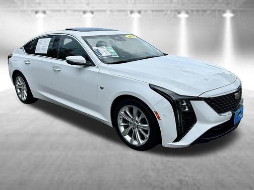 Summit White 2025 Cadillac CT5 Premium Luxury RWD