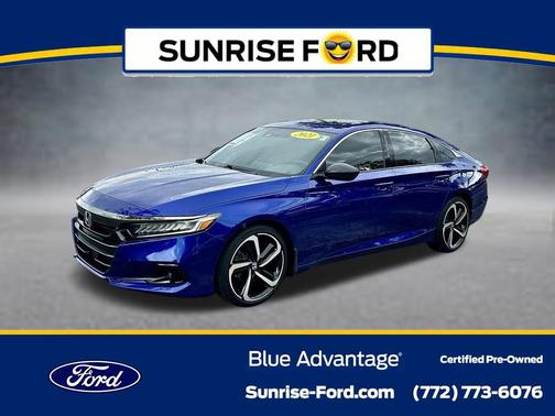 Blue 2021 Honda Accord Sport 2.0T