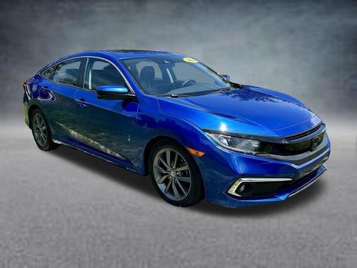 Blue 2019 Honda Civic EX
