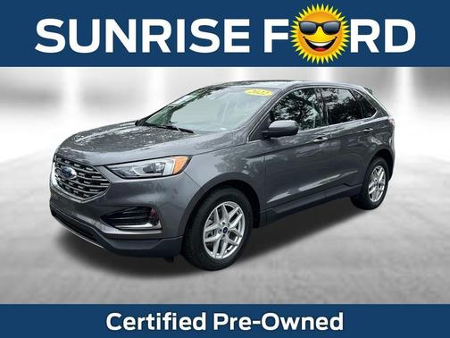Gray Metallic 2022 Ford Edge SEL