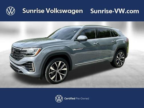 Pure Gray 2024 Volkswagen Atlas Cross Sport 2.0T SEL Premium R-Line