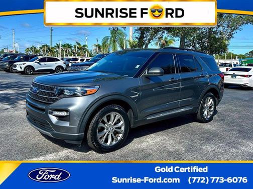Gray Metallic 2024 Ford Explorer XLT