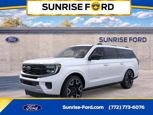 White Metallic 2026 Ford Expedition Max Platinum