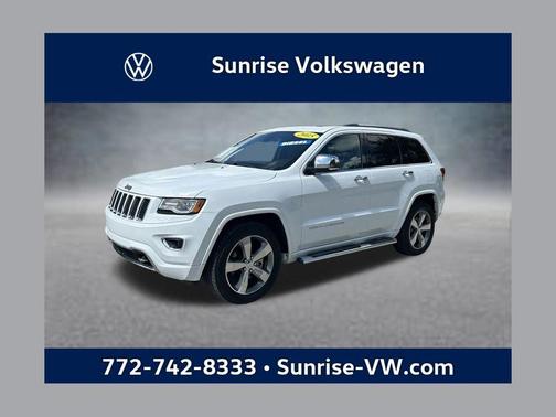 Bright White Clearcoat 2015 Jeep Grand Cherokee Overland
