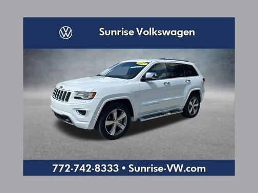 Bright White Clearcoat 2015 Jeep Grand Cherokee Overland
