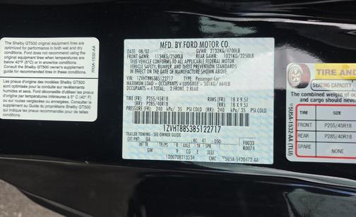 2008 Ford Shelby GT500 Base