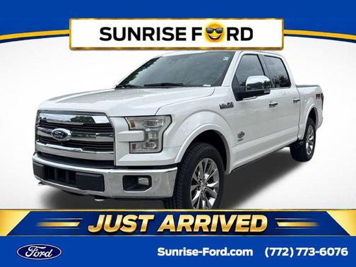 White Platinum Clearcoat Metallic 2016 Ford F-150 King Ranch