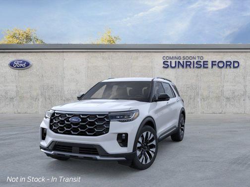 White 2026 Ford Explorer Platinum