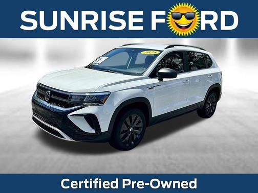 Pure White 2024 Volkswagen Taos 1.5T S
