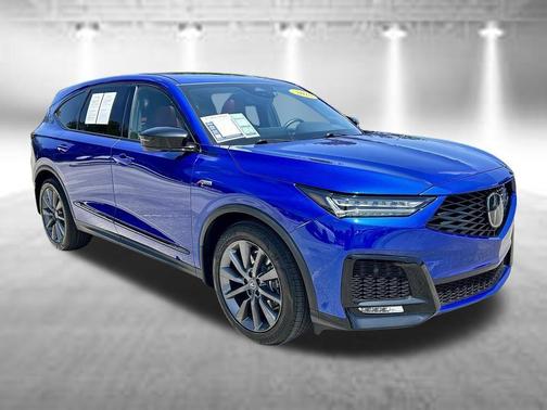 Blue 2025 Acura MDX A-Spec