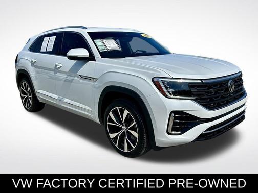 Opal White Pearl Effect 2025 Volkswagen Atlas Cross Sport 2.0T SEL Premium R-Line