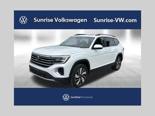Opal White Pearl 2026 Volkswagen Atlas 2.0T SE W/TECHNOLOGY