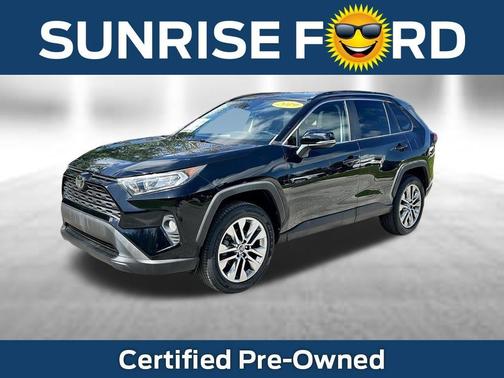 Midnight Black Metallic 2019 Toyota RAV4 XLE Premium