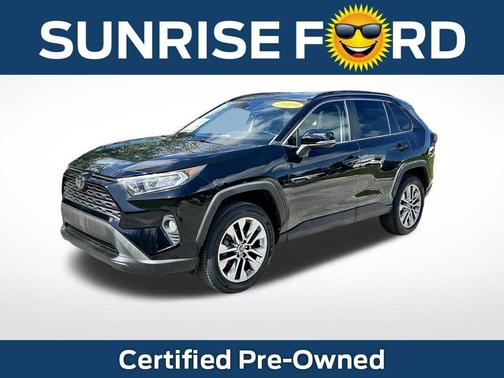 Midnight Black Metallic 2019 Toyota RAV4 XLE Premium