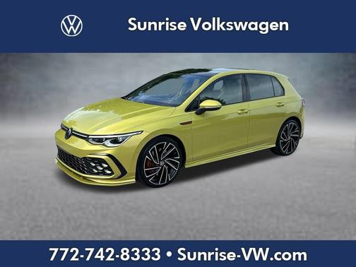Pomelo Yellow 2022 Volkswagen Golf GTI 2.0T Autobahn