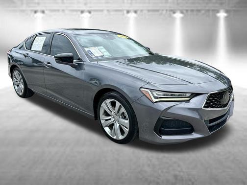 Silver 2022 Acura TLX Technology