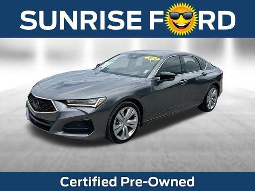 Silver 2022 Acura TLX Technology