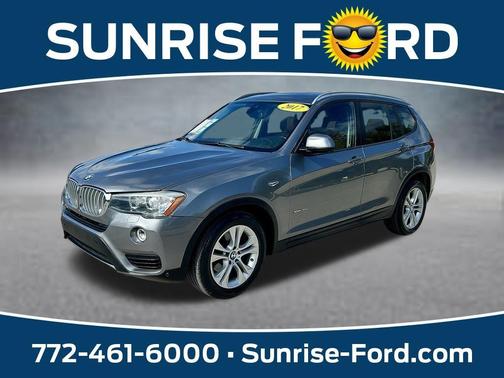 Space Gray Metallic 2017 BMW X3 xDrive35i