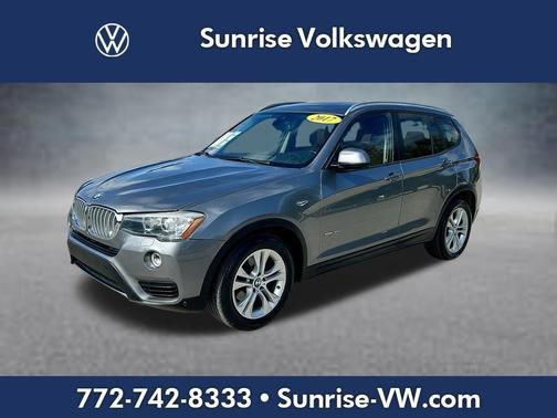 Space Gray Metallic 2017 BMW X3 xDrive35i