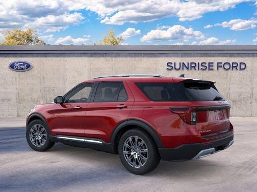 Red Metallic 2026 Ford Explorer Platinum