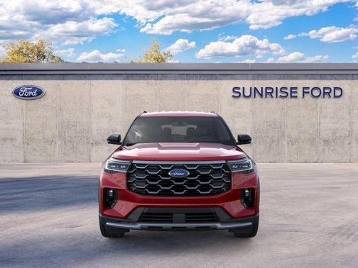 Red Metallic 2026 Ford Explorer Platinum