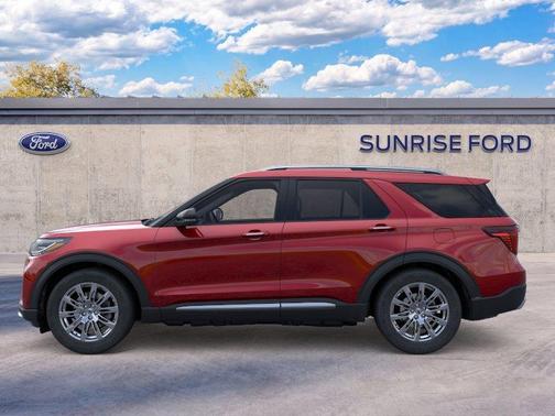Red Metallic 2026 Ford Explorer Platinum
