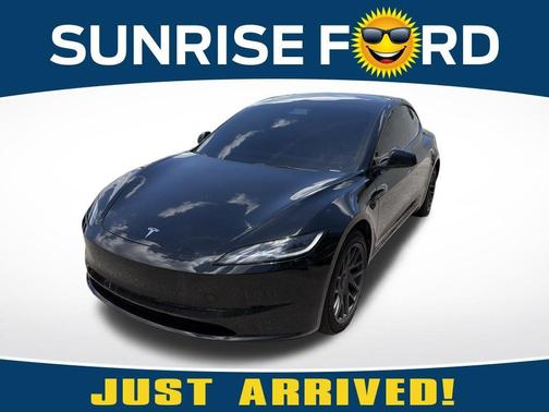 Black 2025 Tesla Model 3 Long Range