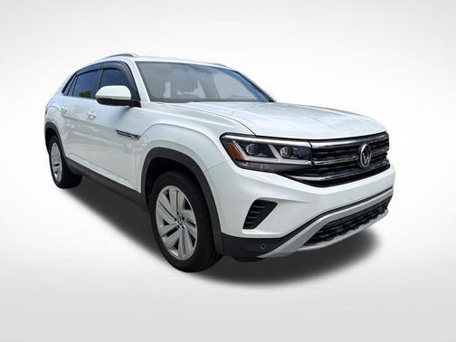 Pure White 2021 Volkswagen Atlas Cross Sport 2.0T SE w/Technology