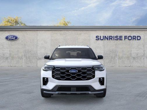 White 2026 Ford Explorer Platinum