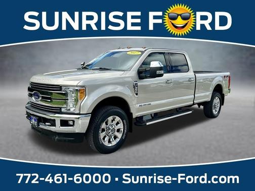 White Gold Metallic 2017 Ford F-350 Lariat Super Duty