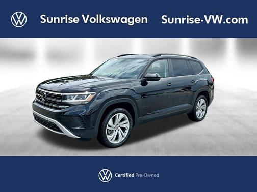 Deep Black Pearl Effect 2023 Volkswagen Atlas 3.6L SE w/Technology