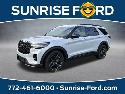 White Metallic 2026 Ford Explorer ST-Line