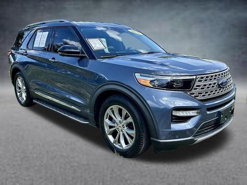 Blue Metallic 2021 Ford Explorer Limited