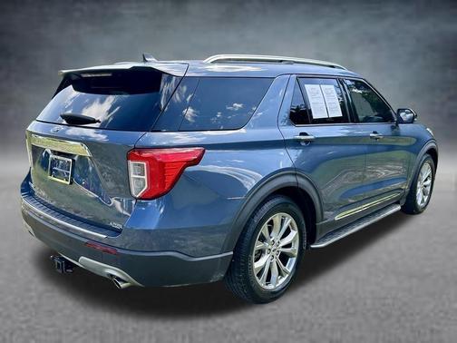 Blue Metallic 2021 Ford Explorer Limited