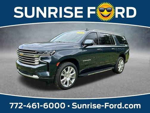 Shadow Gray Metallic 2021 Chevrolet Suburban High Country