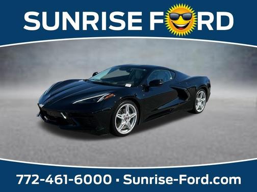 Black 2025 Chevrolet Corvette Stingray w/3LT
