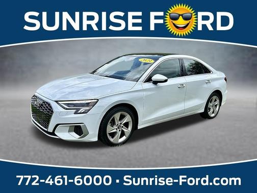 Glacier White Metallic 2023 Audi A3 40 Premium