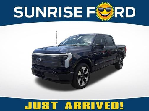 Antimatter Blue Metallic 2023 Ford F-150 Lightning LARIAT