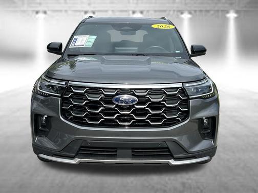 Gray Metallic 2026 Ford Explorer Platinum