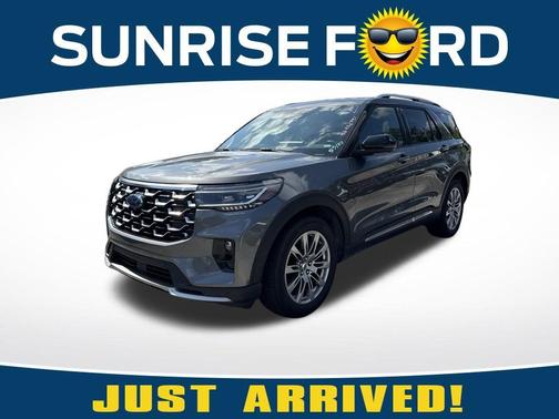 Gray Metallic 2026 Ford Explorer Platinum