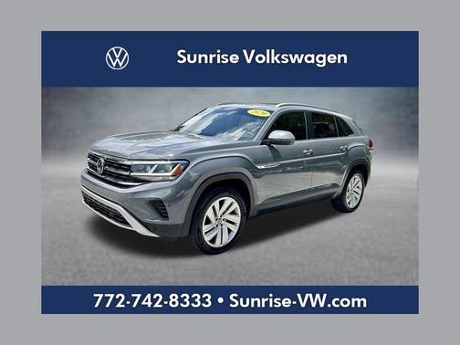 Pure Gray 2020 Volkswagen Atlas Cross Sport 3.6L V6 SE w/Technology