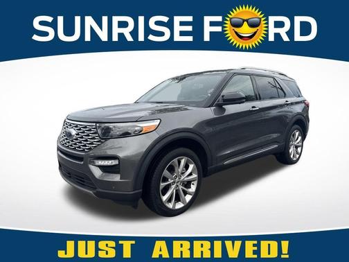 Gray Metallic 2023 Ford Explorer Platinum